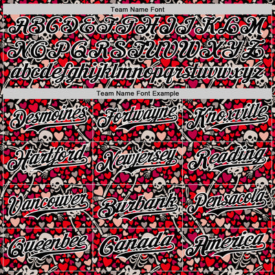 Custom Black White 3D Skeleton And Heart Authentic Baseball Jersey