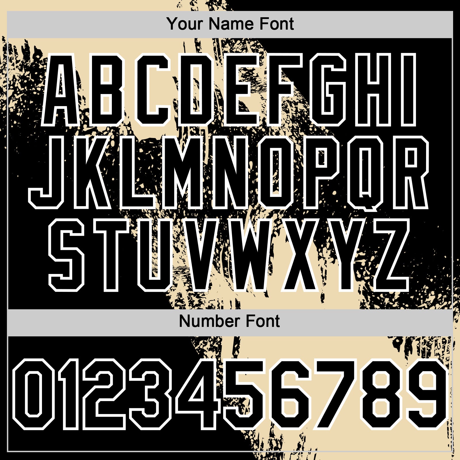 Custom Cream Black-White 3D Pattern Design Abstract Brush Stroke Authentic Baseball Jersey