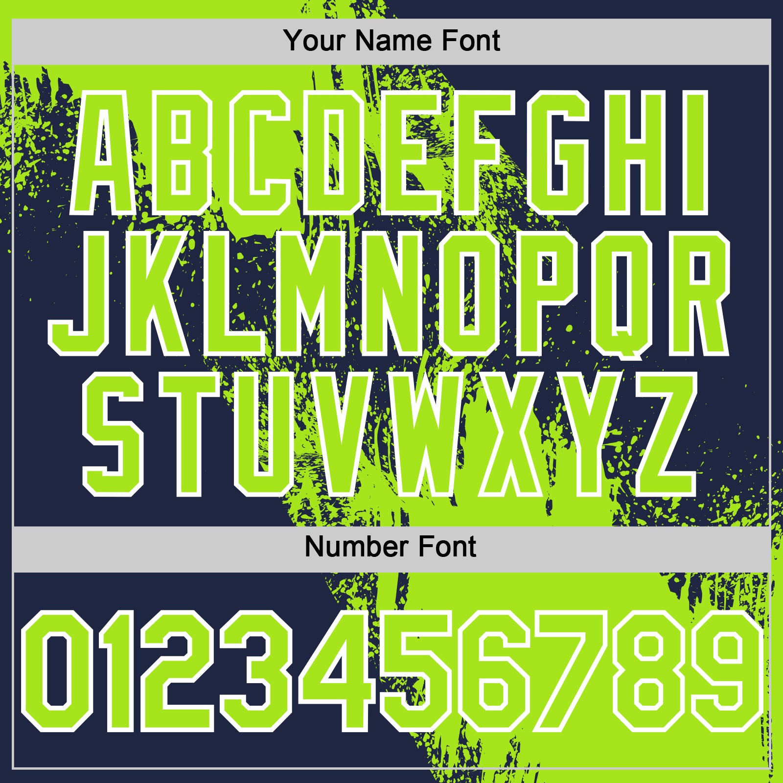 Custom Neon Green Navy-White 3D Pattern Design Abstract Brush Stroke Authentic Baseball Jersey