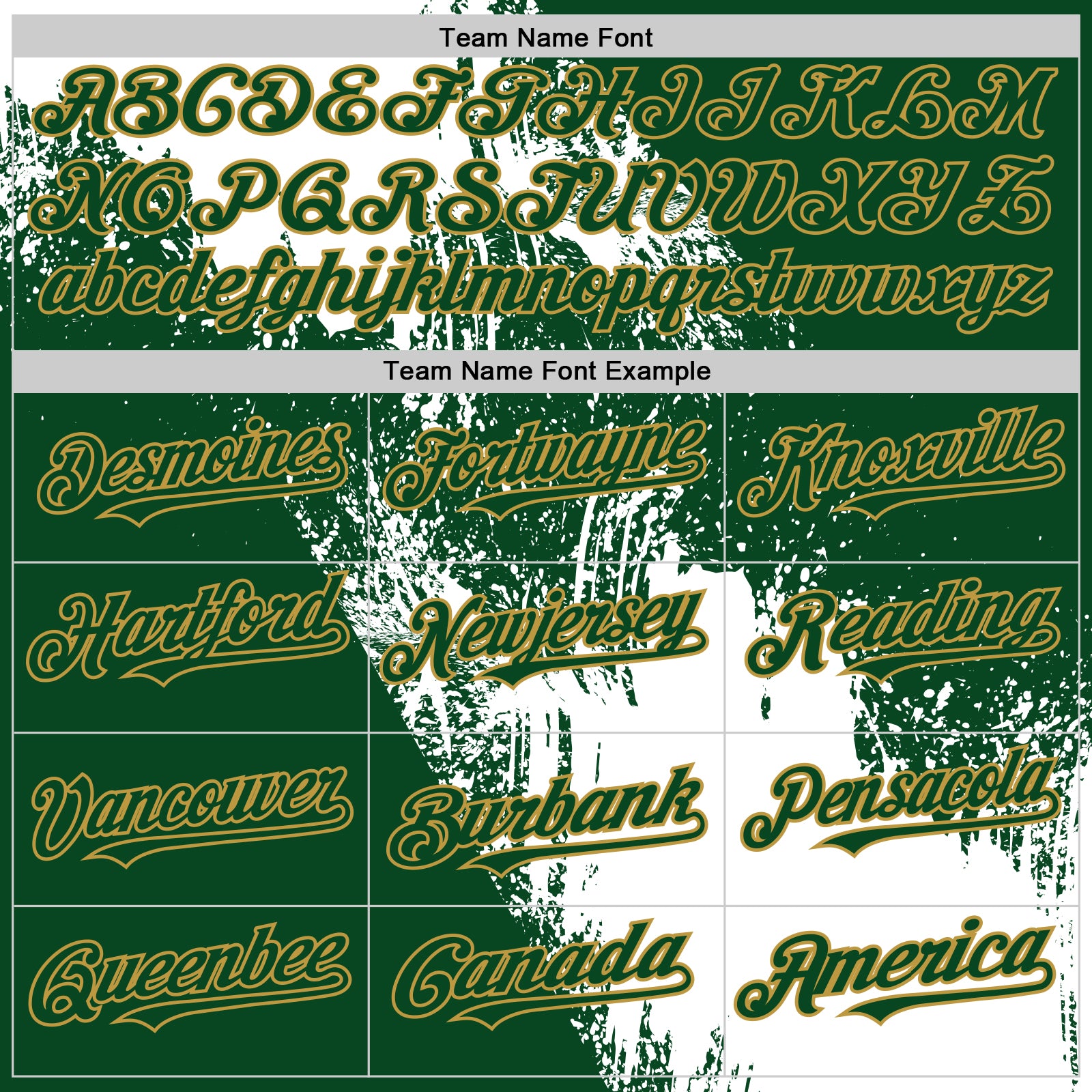Custom White Green-Old Gold 3D Pattern Design Abstract Brush Stroke Authentic Baseball Jersey