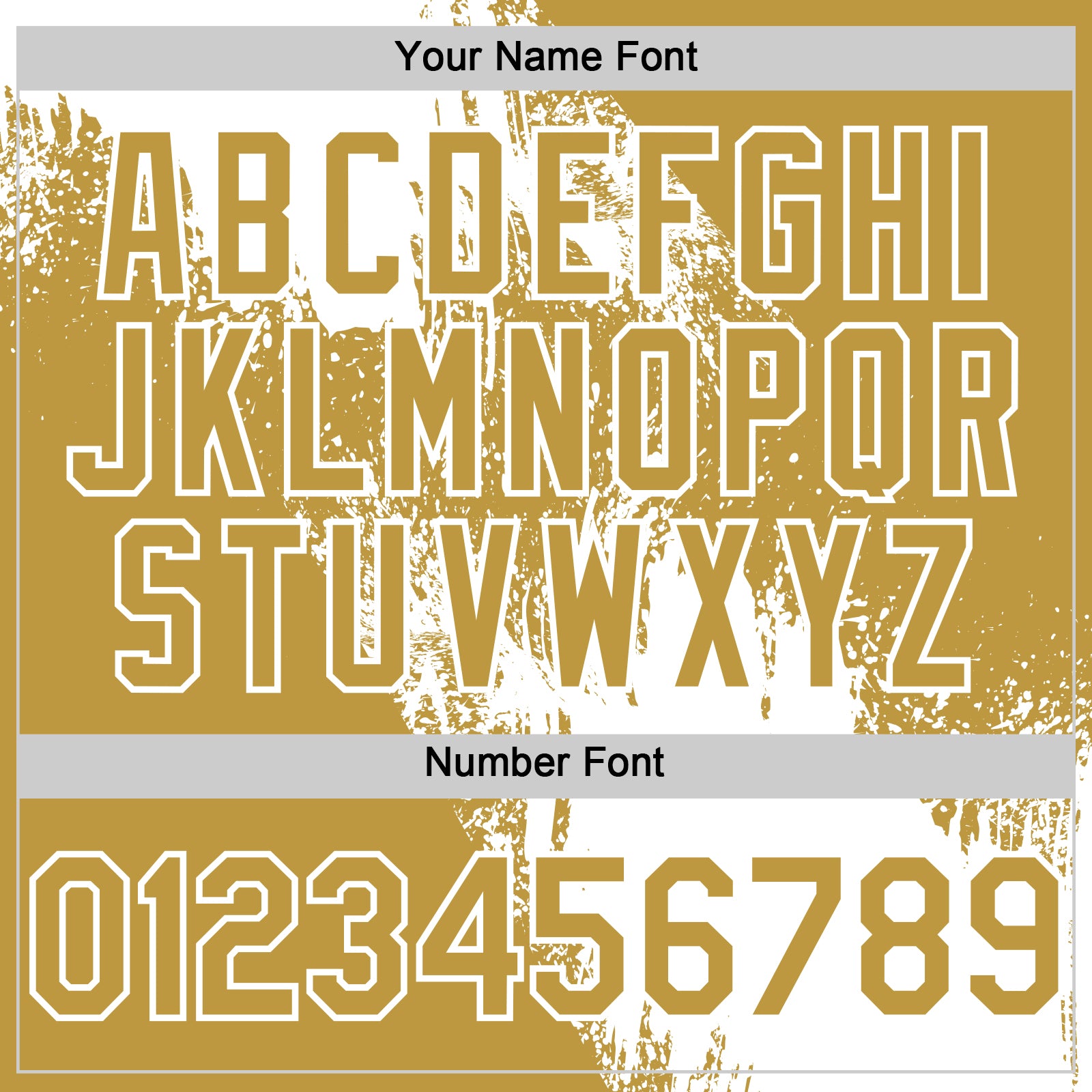 Custom White Old Gold 3D Pattern Design Abstract Brush Stroke Authentic Baseball Jersey