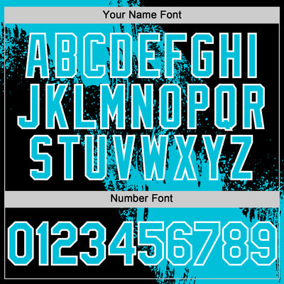 Custom Lakes Blue Black-White 3D Pattern Design Abstract Brush Stroke Authentic Baseball Jersey