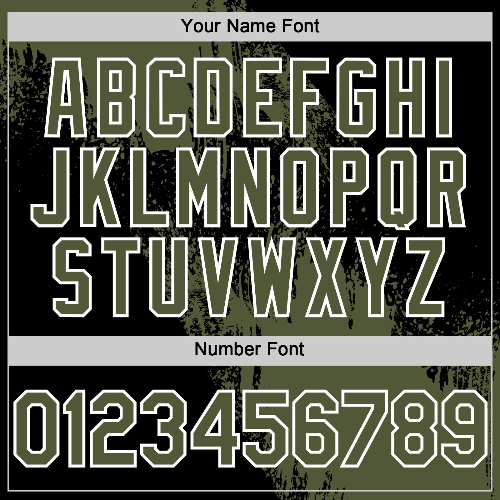 Custom Olive Black-White 3D Pattern Design Abstract Brush Stroke Authentic Baseball Jersey