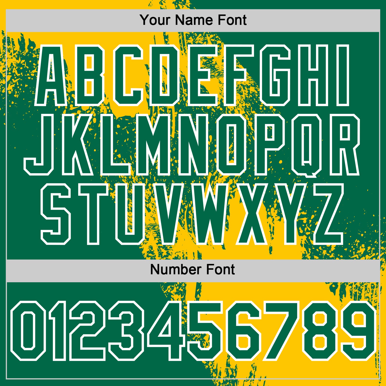 Custom Yellow Kelly Green-White 3D Pattern Design Abstract Brush Stroke Authentic Baseball Jersey