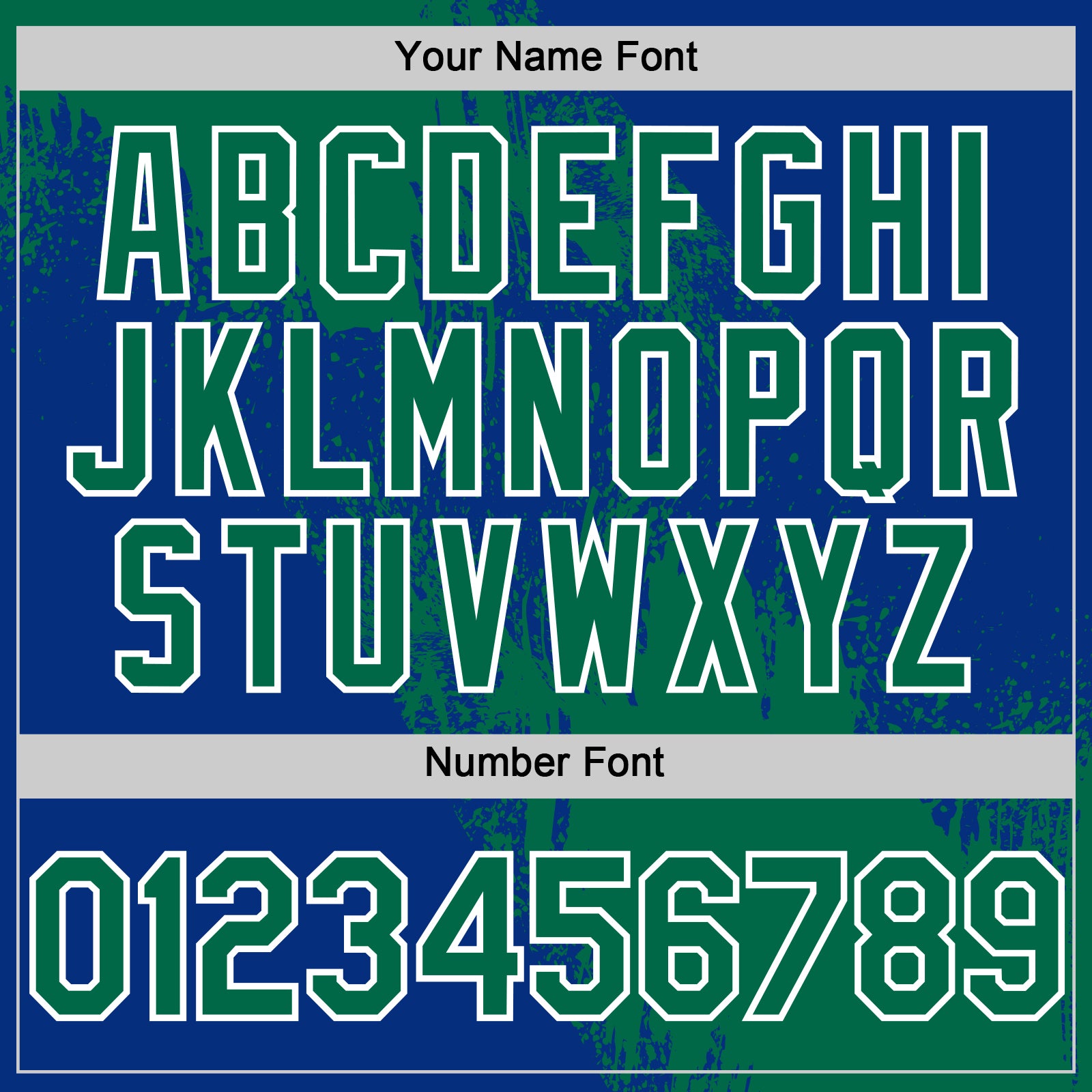 Custom Kelly Green Royal-White 3D Pattern Design Abstract Brush Stroke Authentic Baseball Jersey