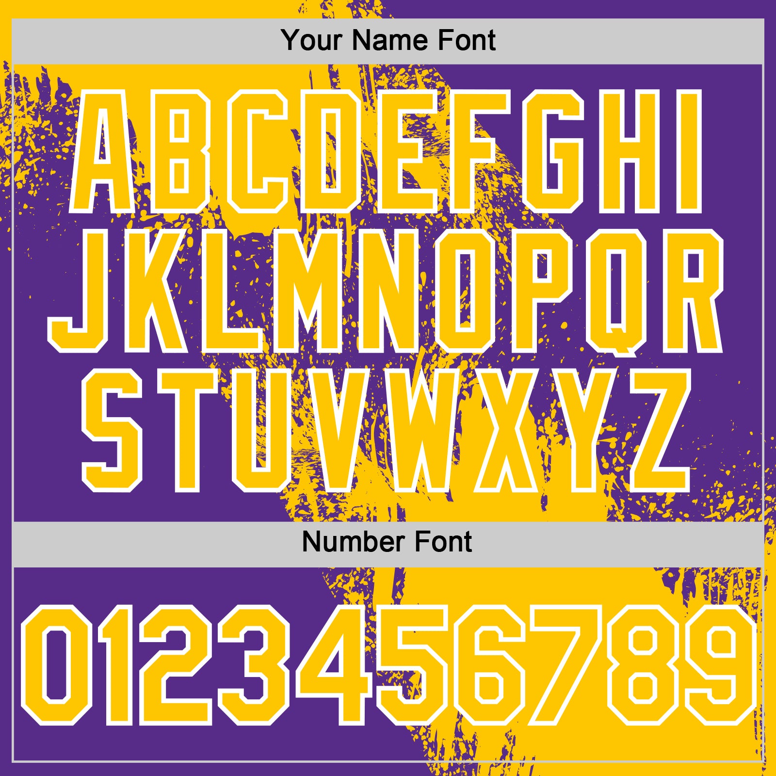 Custom Yellow Purple-White 3D Pattern Design Abstract Brush Stroke Authentic Baseball Jersey