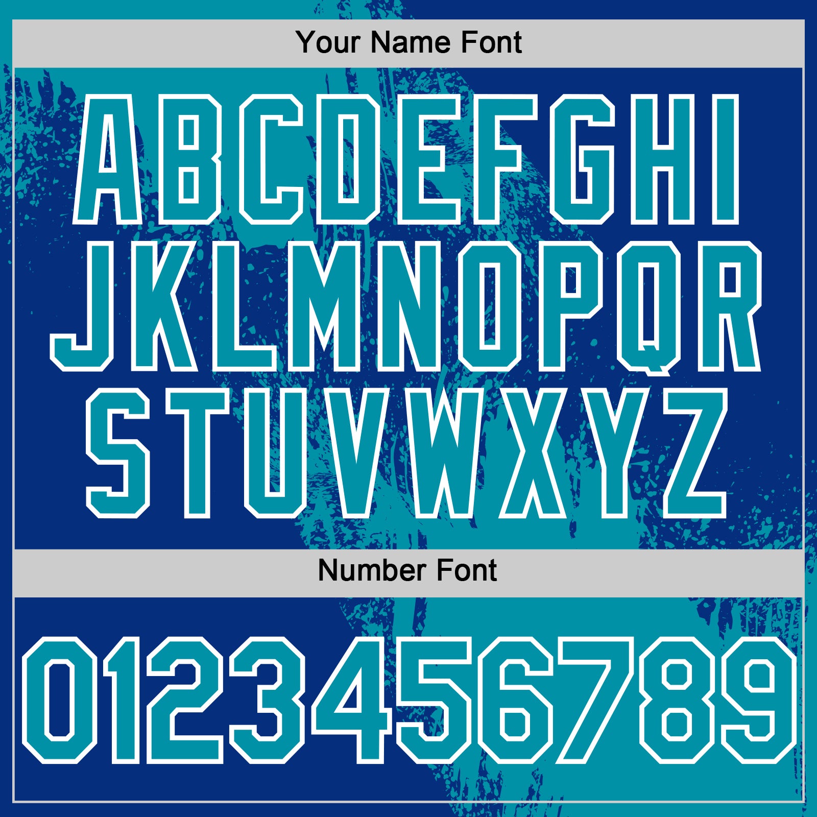 Custom Teal Royal-White 3D Pattern Design Abstract Brush Stroke Authentic Baseball Jersey