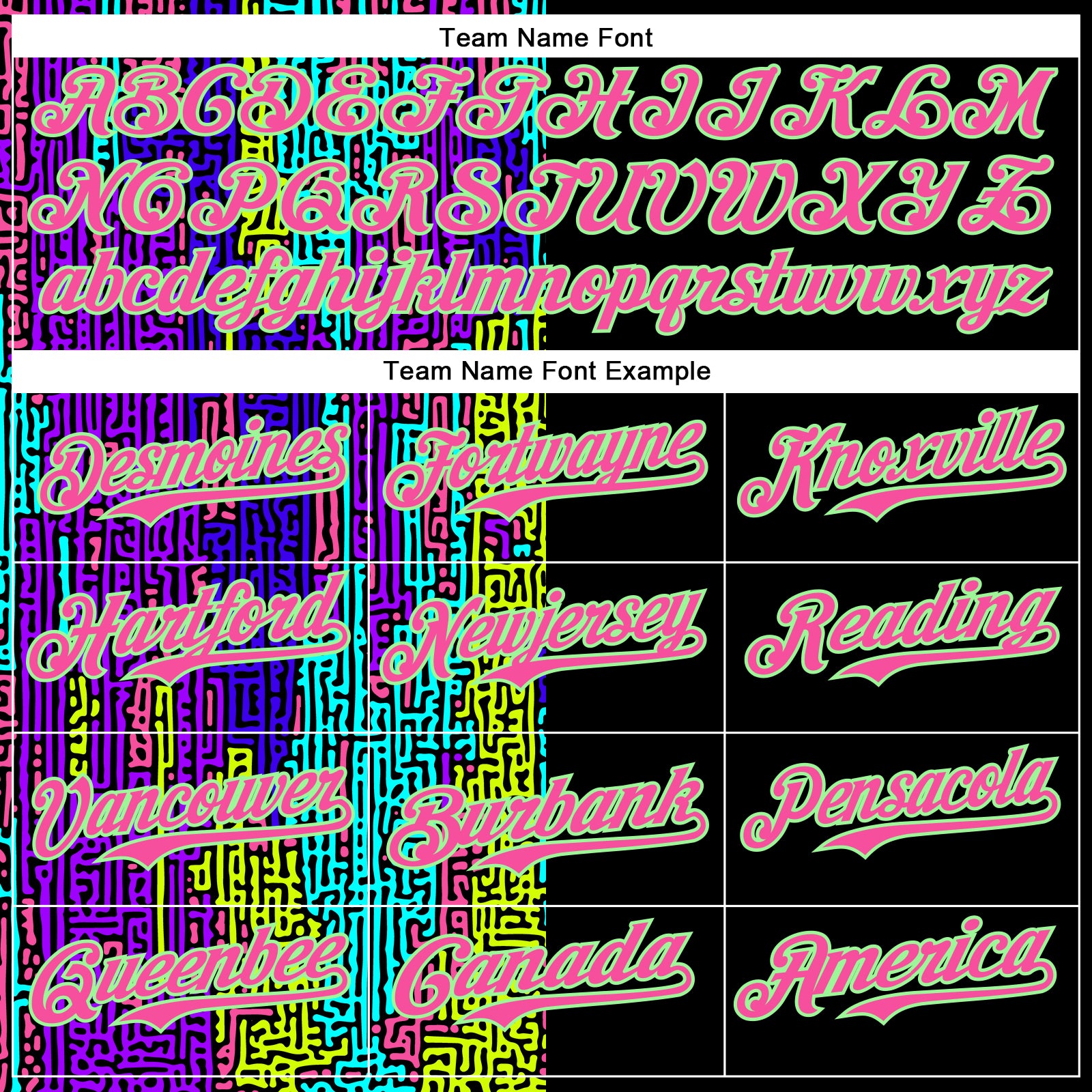 Custom Black Pea Green-Pink 3D Pattern Design Rave Psychedelic Neon Fluid Art Authentic Baseball Jersey