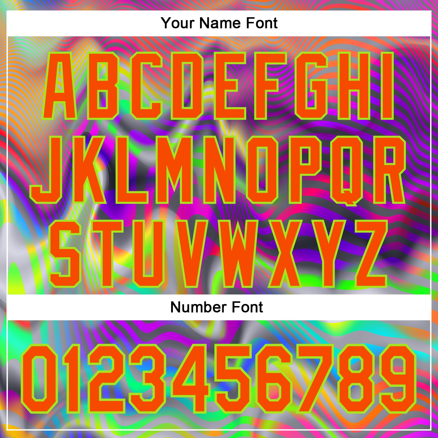 Custom Gray Orange-Neon Green 3D Pattern Design Rave Psychedelic Neon Fluid Art Authentic Baseball Jersey