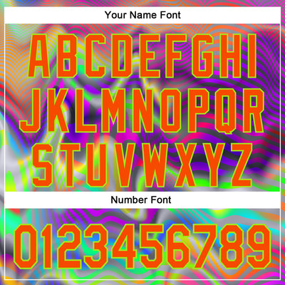 Custom Gray Orange-Neon Green 3D Pattern Design Rave Psychedelic Neon Fluid Art Authentic Baseball Jersey