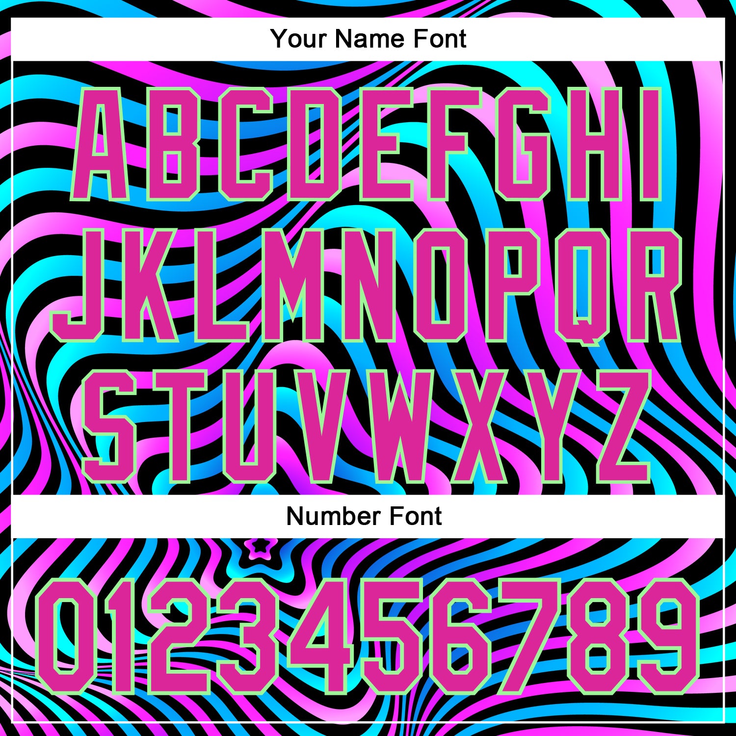 Custom Black Deep Pink-Pea Green 3D Pattern Design Rave Psychedelic Fluid Art Authentic Baseball Jersey