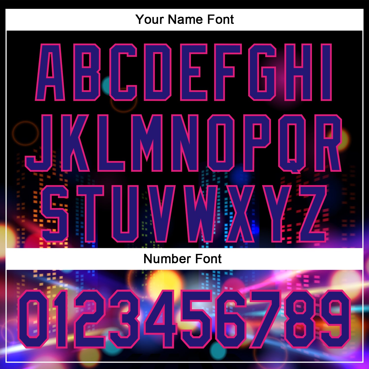 Custom Black Dark Purple-Hot Pink 3D Pattern Design Rave Psychedelic City Neon Authentic Baseball Jersey