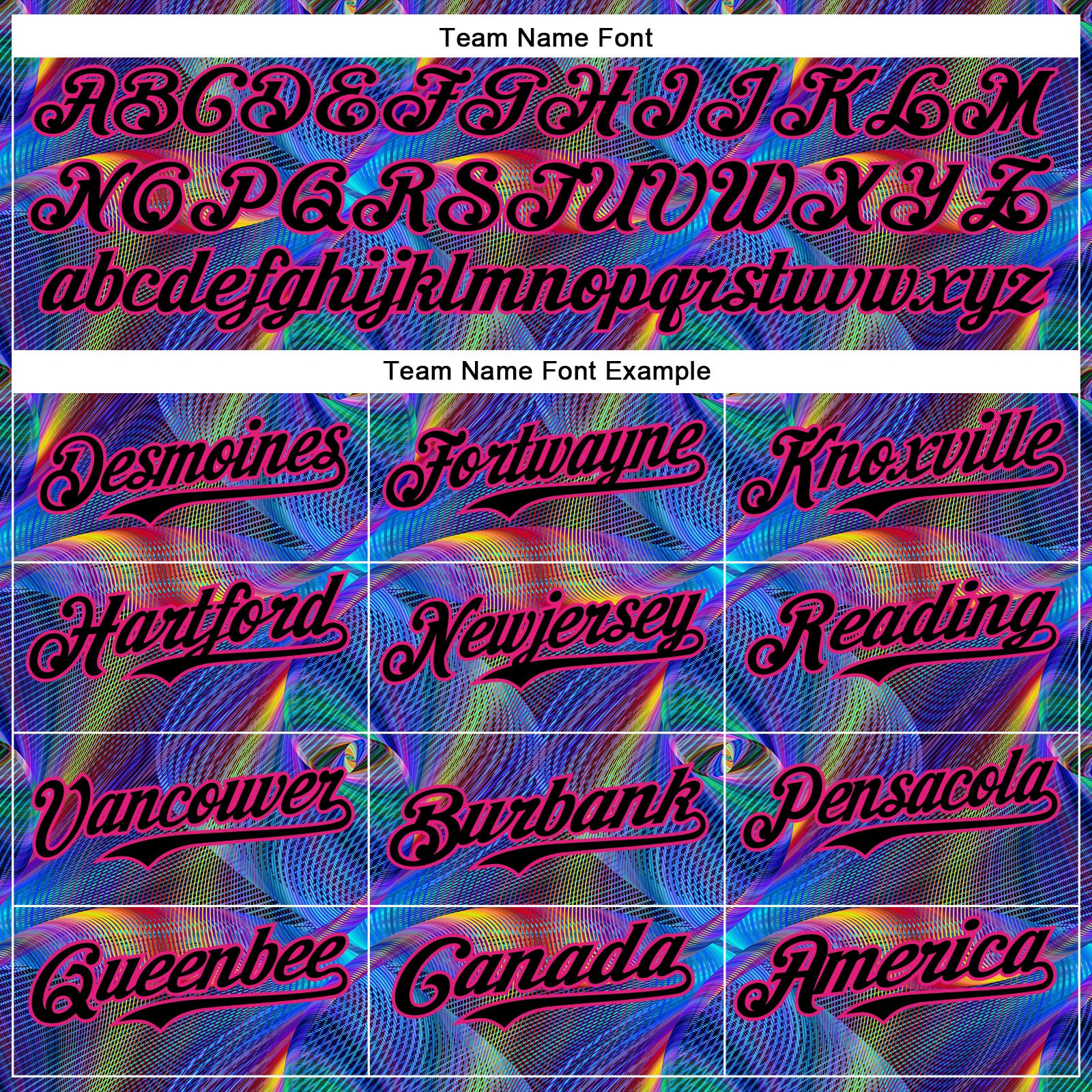 Custom Black Hot Pink 3D Pattern Design Rave Psychedelic Fractal Style Authentic Baseball Jersey