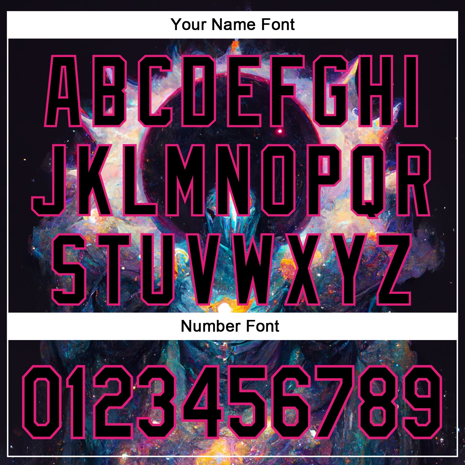 Custom Black Hot Pink 3D Pattern Design Rave Psychedelic Alien Authentic Baseball Jersey