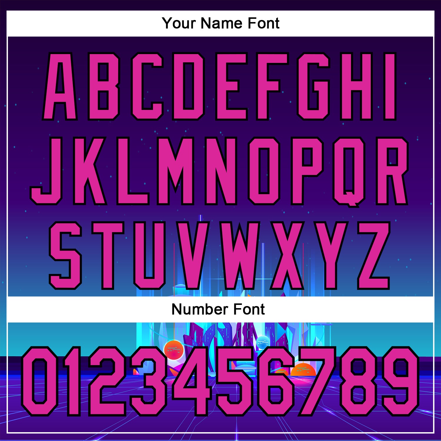 Custom Navy Deep Pink-Black 3D Pattern Design Rave Psychedelic Futuristic City Authentic Baseball Jersey