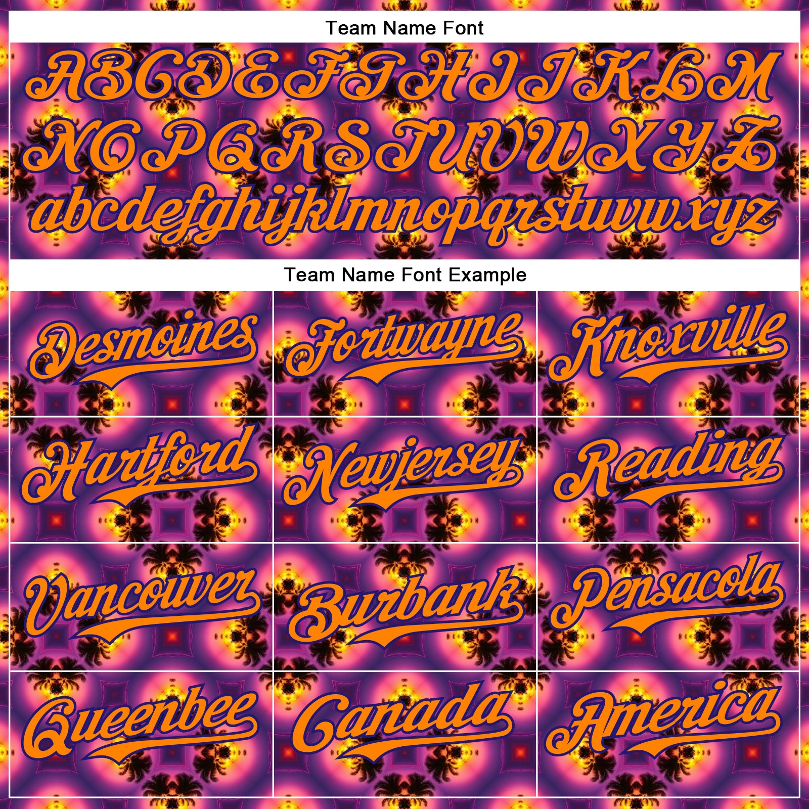 Custom Purple Bay Orange-Dark Purple 3D Pattern Design Rave Psychedelic Flower Authentic Baseball Jersey