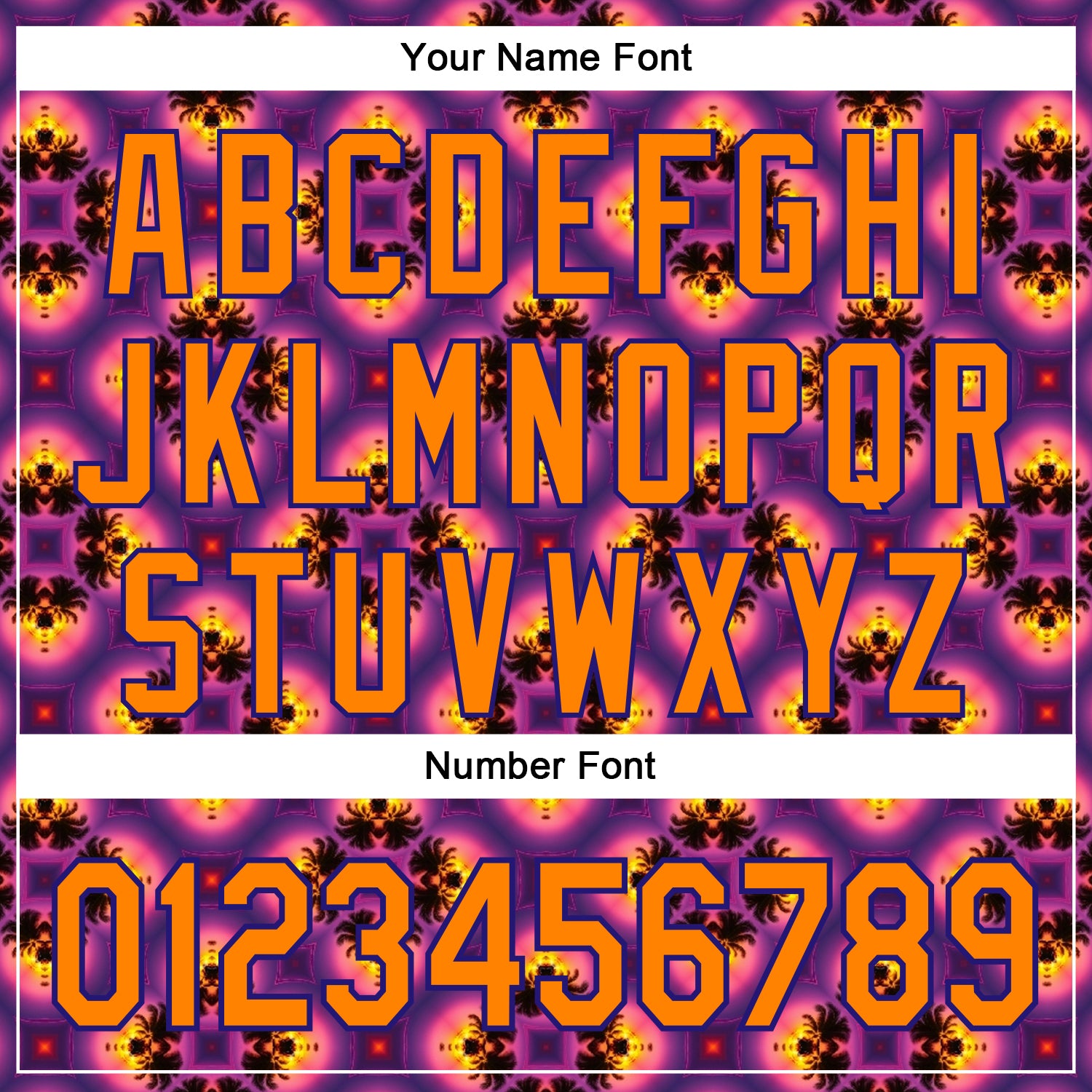 Custom Purple Bay Orange-Dark Purple 3D Pattern Design Rave Psychedelic Flower Authentic Baseball Jersey