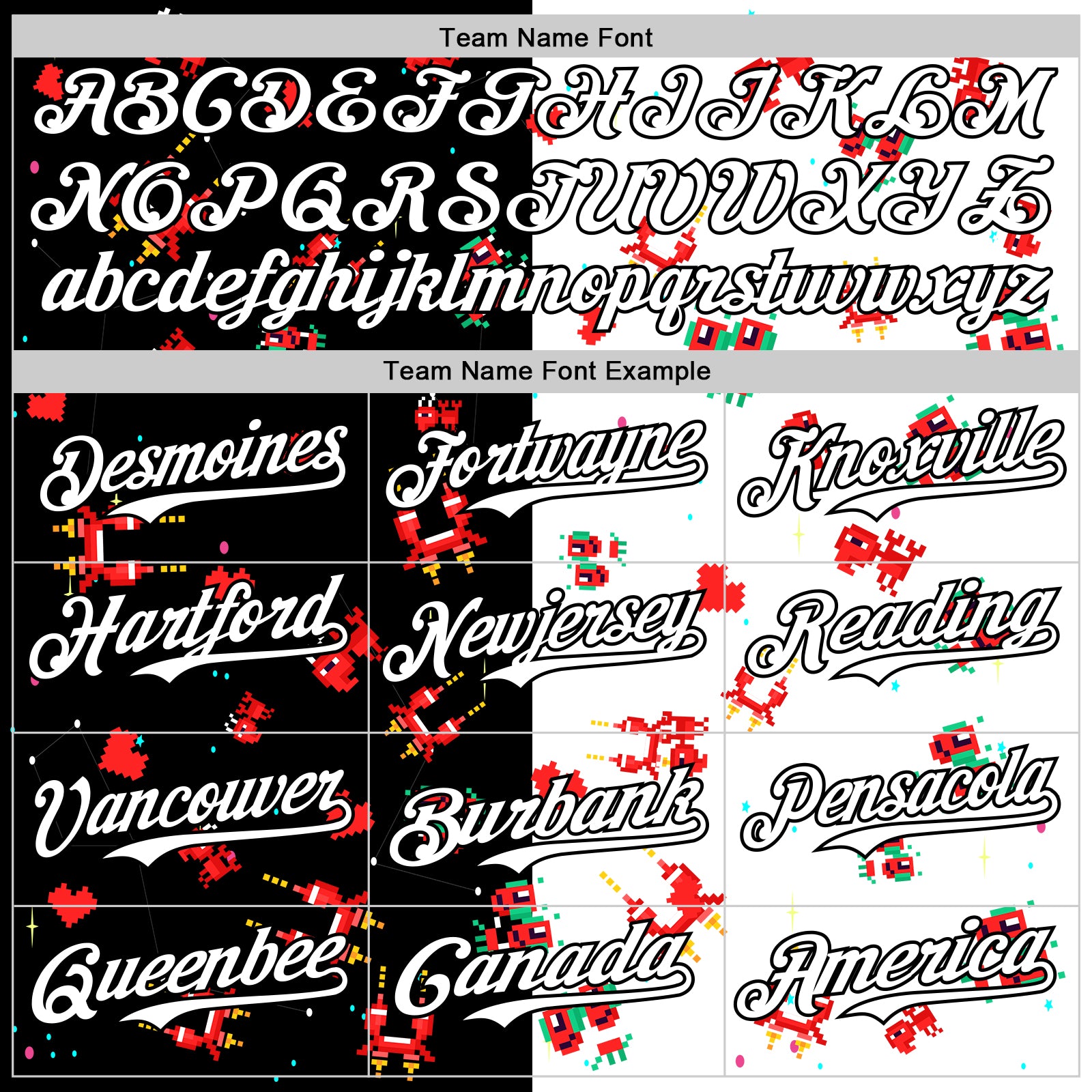 Custom Black White 3D Pattern Design Retro Pixel Arcade Game Authentic Baseball Jersey