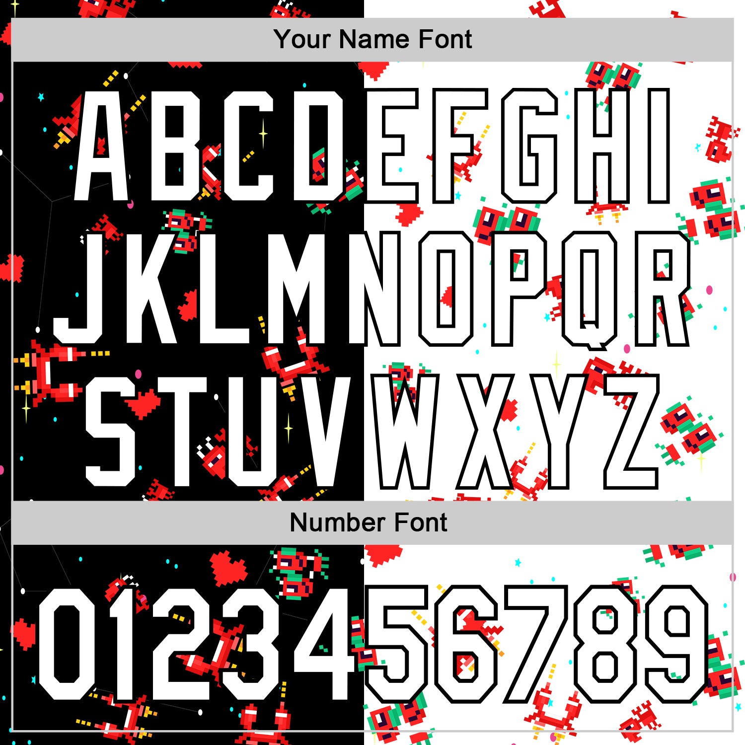 Custom Black White 3D Pattern Design Retro Pixel Arcade Game Authentic Baseball Jersey