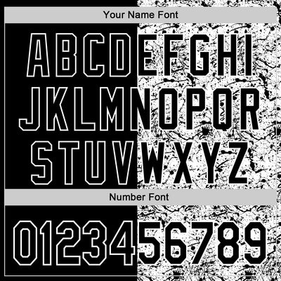 Custom White Black 3D Pattern Design Graffiti Splash Ink Authentic Baseball Jersey