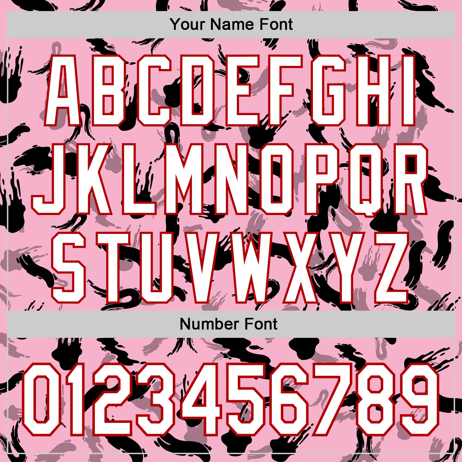 Custom Light Pink White-Red 3D Pattern Design Graffiti Ink Brush Stroke Authentic Baseball Jersey