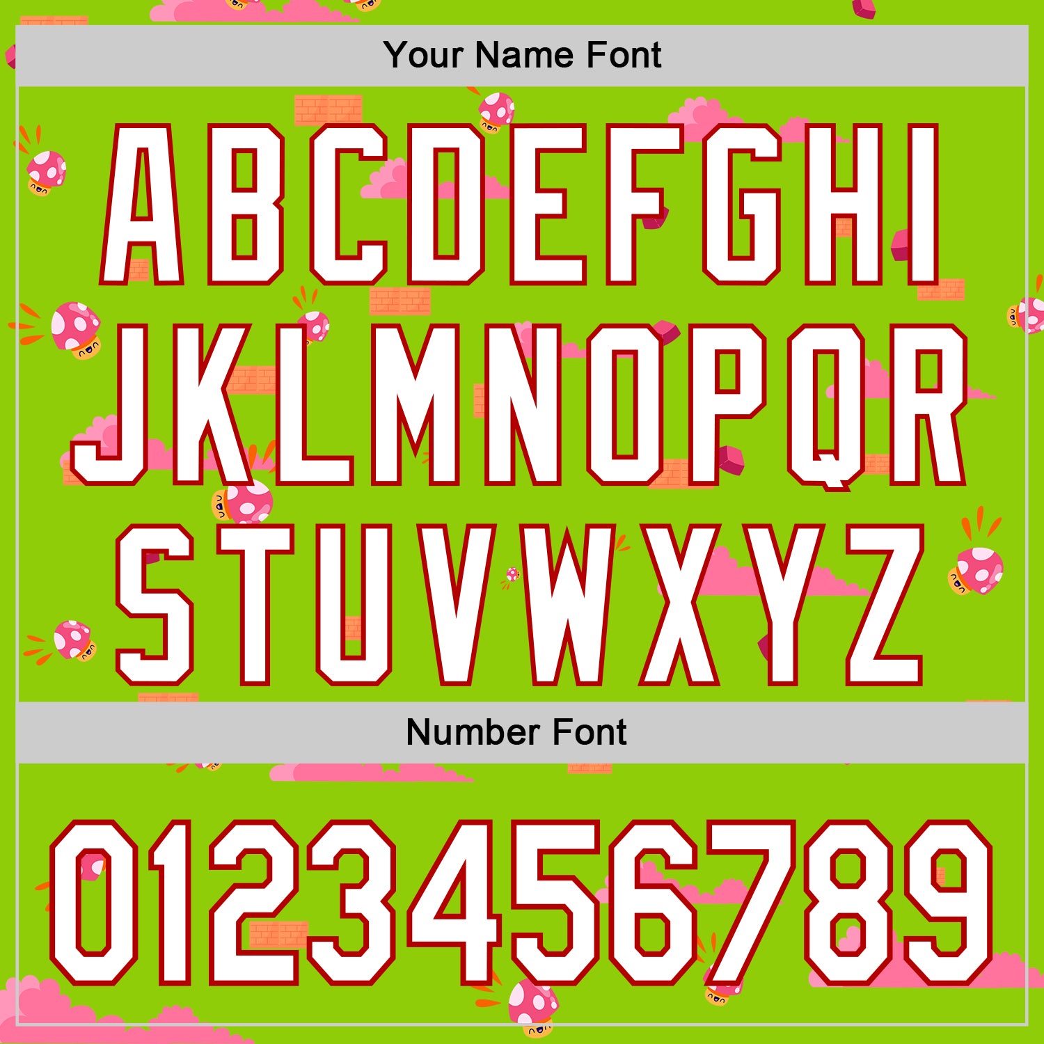 Custom Neon Green White-Red 3D Pattern Design Retro Pixel Arcade Game Authentic Baseball Jersey