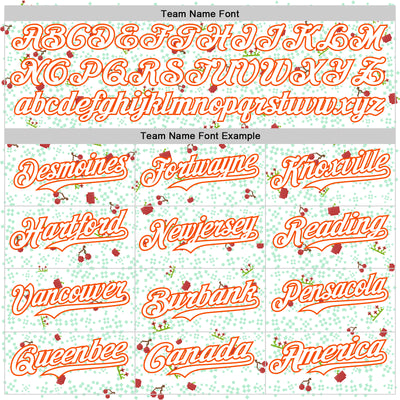 Custom White Orange 3D Pattern Design Retro Pixel Arcade Game Authentic Baseball Jersey