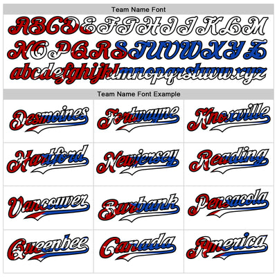 Custom White Red Black Cuban Flag-Blue 3D Cuba Authentic Baseball Jersey