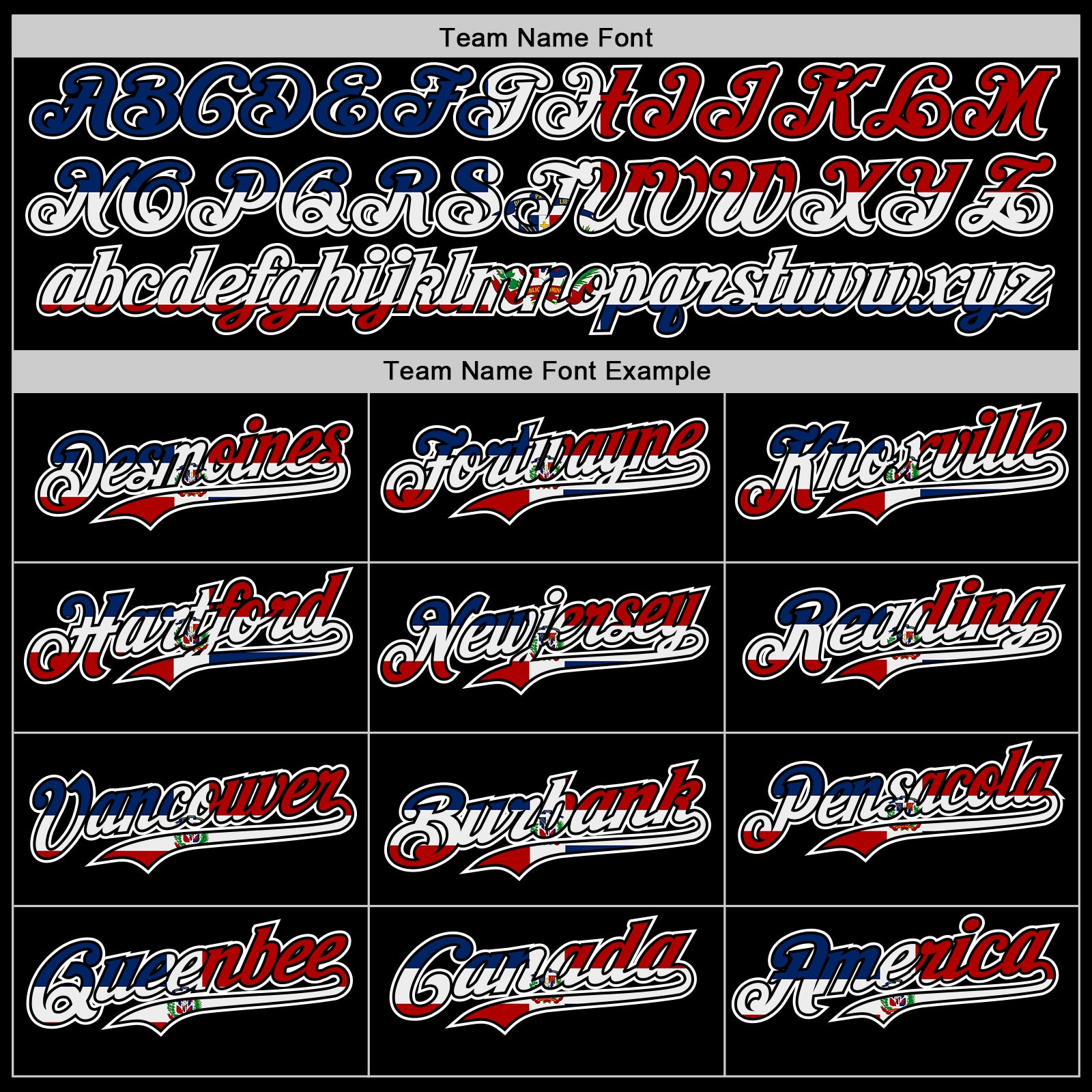 Custom Black Red White-Dominican Republic Flag 3D Dominican Republic Authentic Baseball Jersey