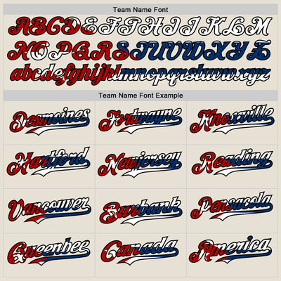 Custom Cream Red Black-Cuban Flag 3D Cuba Authentic Baseball Jersey