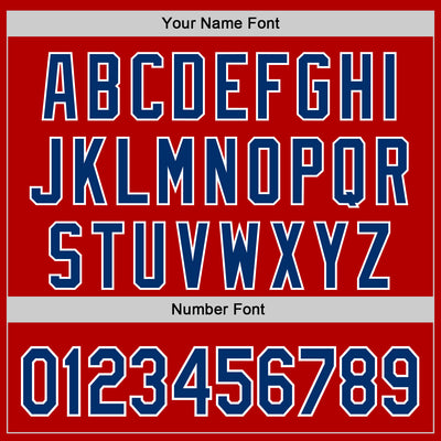 Custom Red US Navy Blue White Cuban Flag-Black 3D Cuba Authentic Baseball Jersey