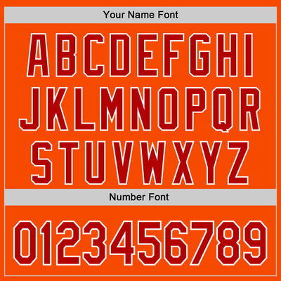 Custom Orange Red White Cuban Flag-Black 3D Cuba Authentic Baseball Jersey