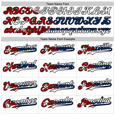 Custom White Red Black-Cuban Flag 3D Cuba Authentic Baseball Jersey