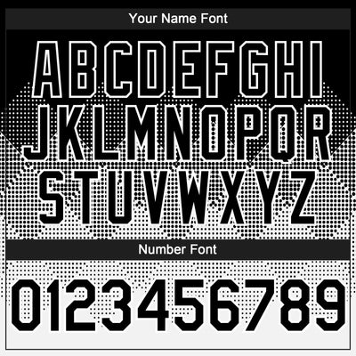 Custom Black White 3D Gradient Square Shape Authentic Baseball Jersey