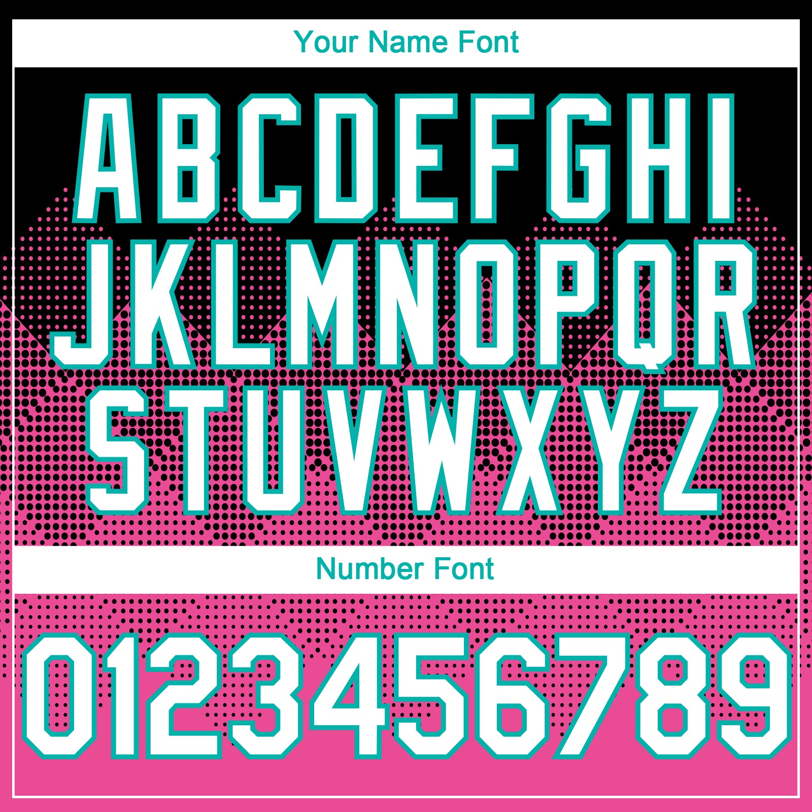 Custom Black White Pink-Aqua 3D Gradient Square Shape Authentic Baseball Jersey