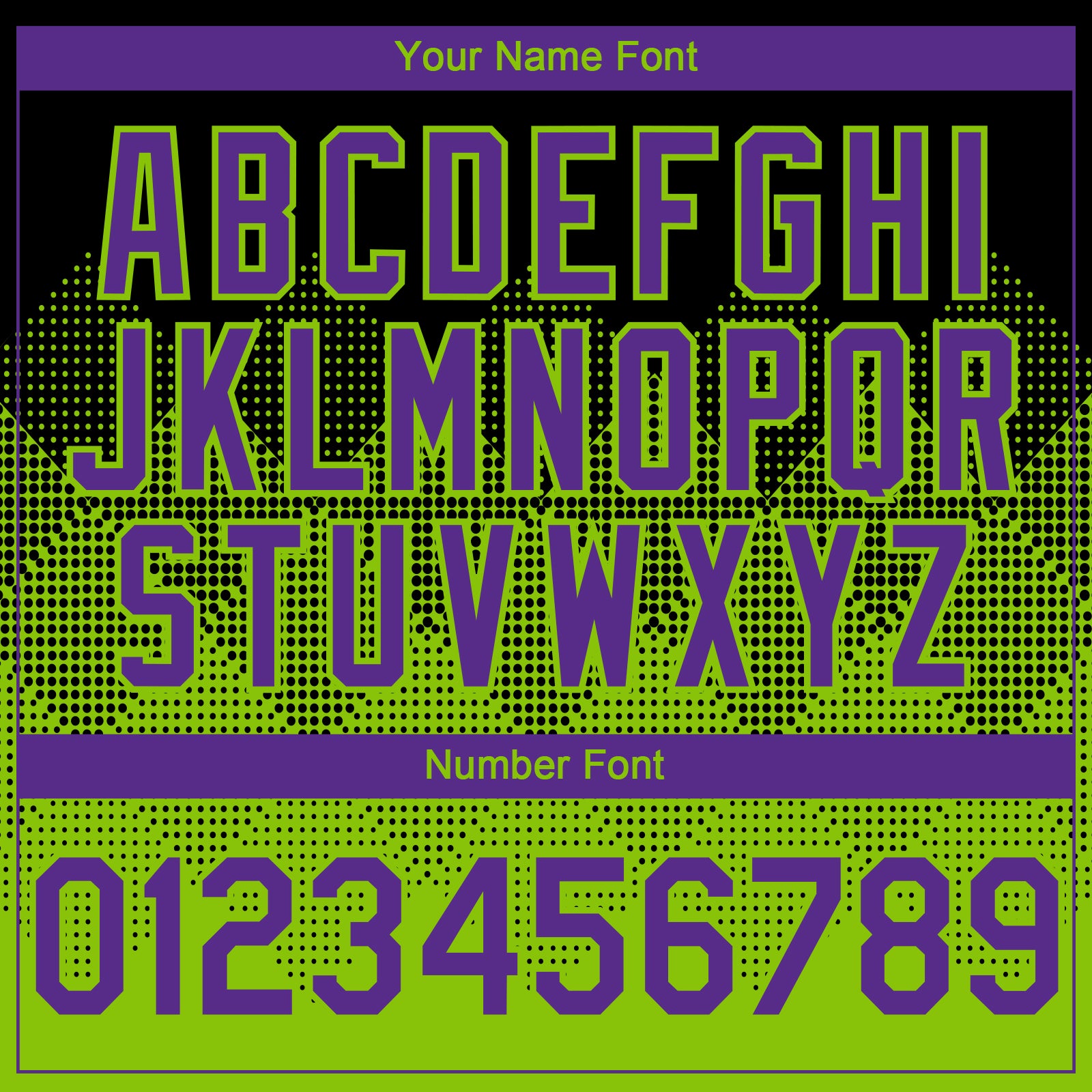 Custom Black Purple-Neon Green 3D Gradient Square Shape Authentic Baseball Jersey