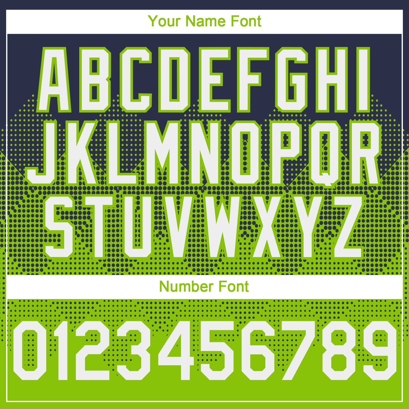 Custom Navy White-Neon Green 3D Gradient Square Shape Authentic Baseball Jersey