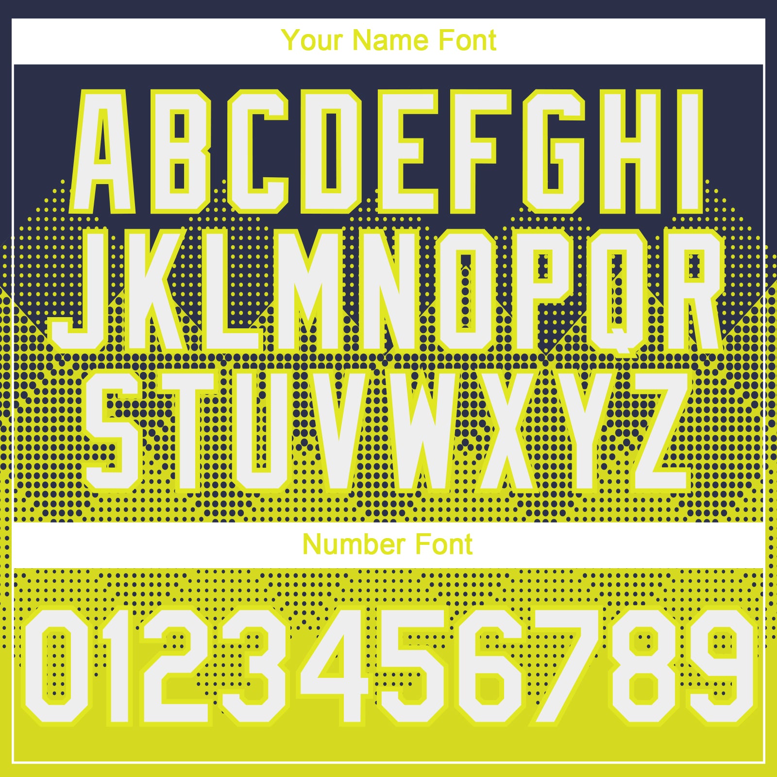 Custom Navy Neon Yellow 3D Gradient Square Shape Authentic Baseball Jersey