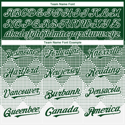 Custom Green White 3D Gradient Square Shape Authentic Baseball Jersey