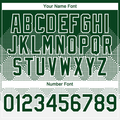 Custom Green White 3D Gradient Square Shape Authentic Baseball Jersey