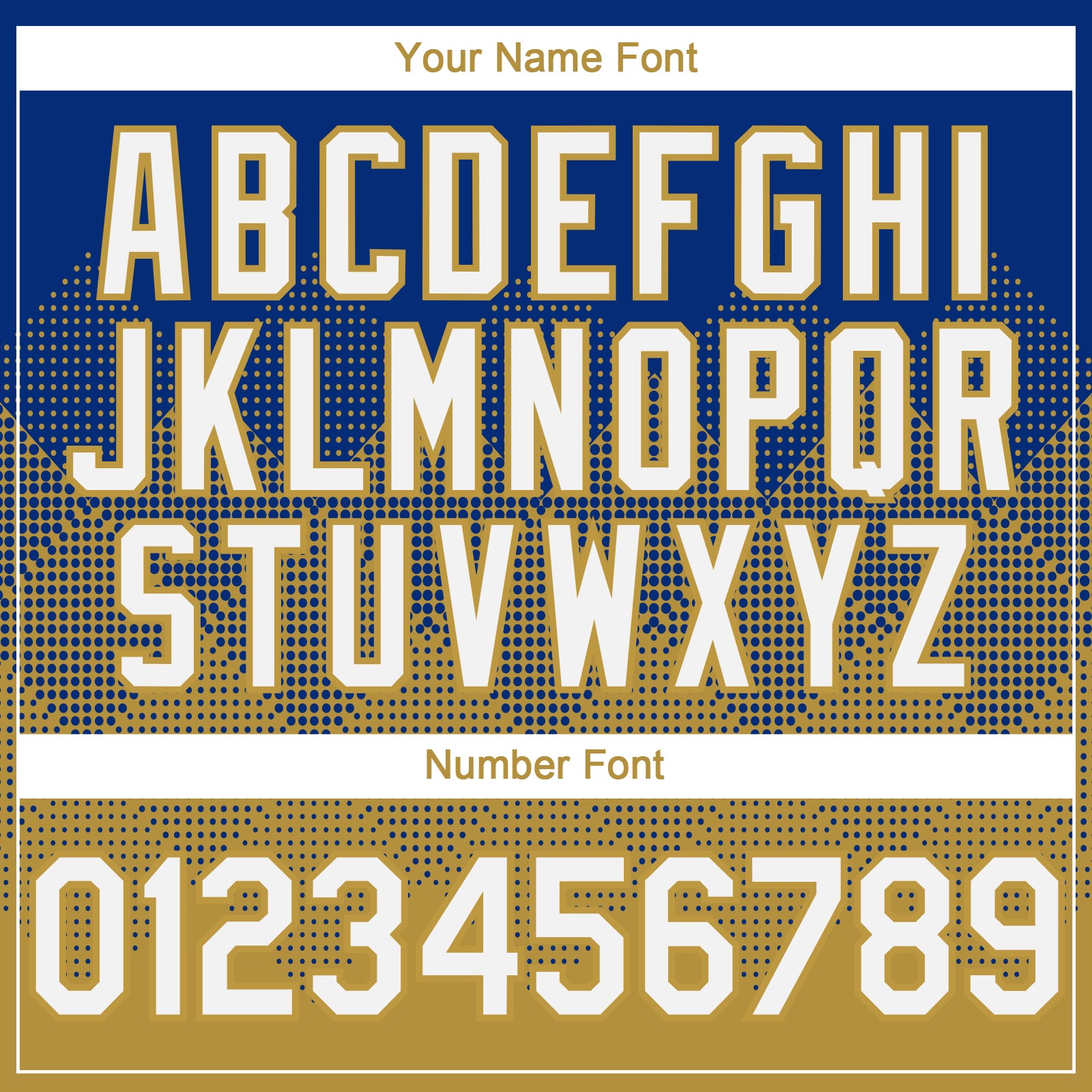 Custom Royal White-Old Gold 3D Gradient Square Shape Authentic Baseball Jersey