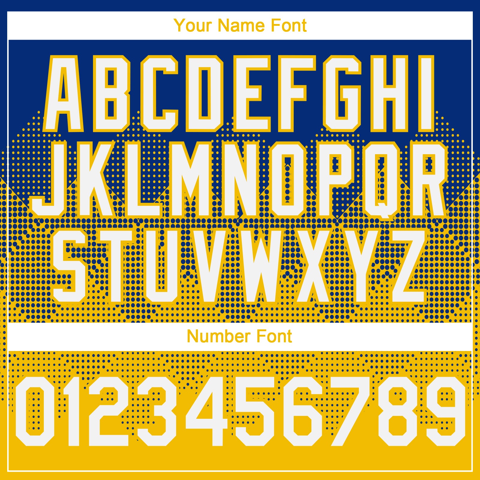 Custom Royal White-Yellow 3D Gradient Square Shape Authentic Baseball Jersey