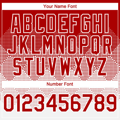 Custom Red White 3D Gradient Square Shape Authentic Baseball Jersey