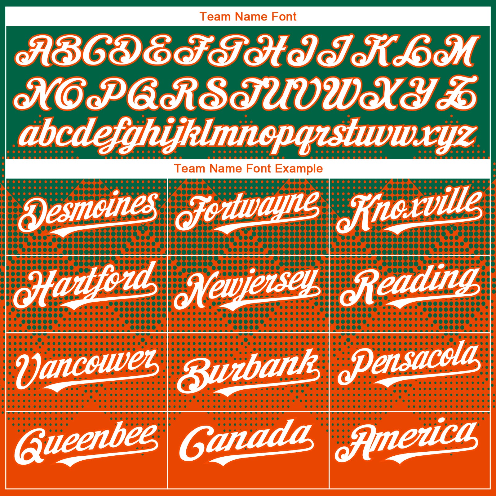 Custom Kelly Green White-Orange 3D Gradient Square Shape Authentic Baseball Jersey