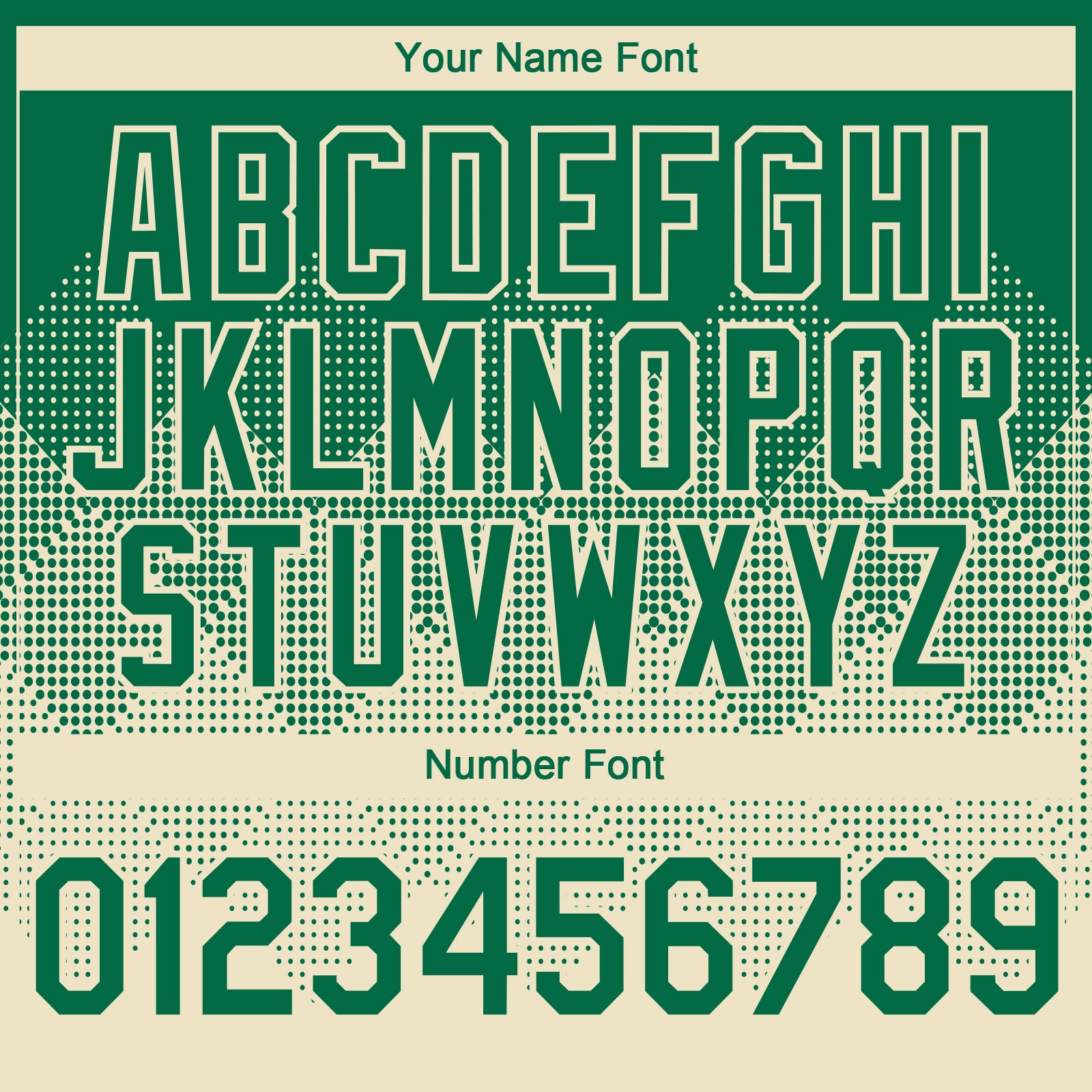 Custom Kelly Green Cream 3D Gradient Square Shape Authentic Baseball Jersey