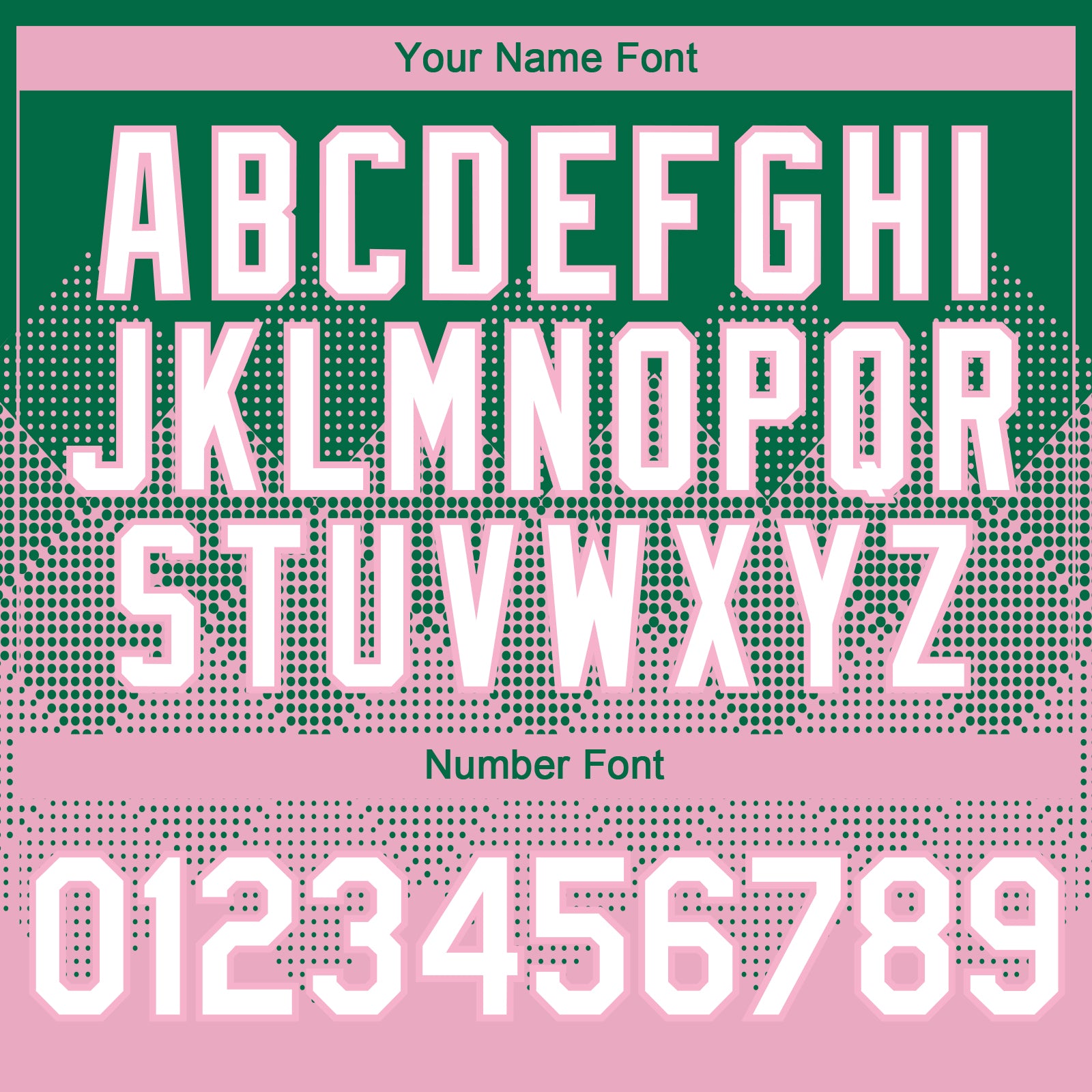 Custom Kelly Green White-Light Pink 3D Gradient Square Shape Authentic Baseball Jersey