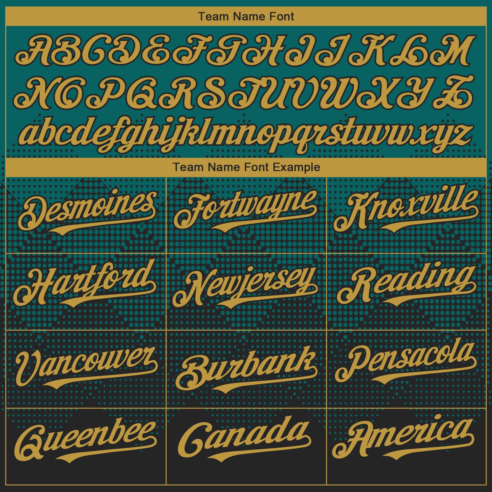 Custom Teal Old Gold-Black 3D Gradient Square Shape Authentic Baseball Jersey