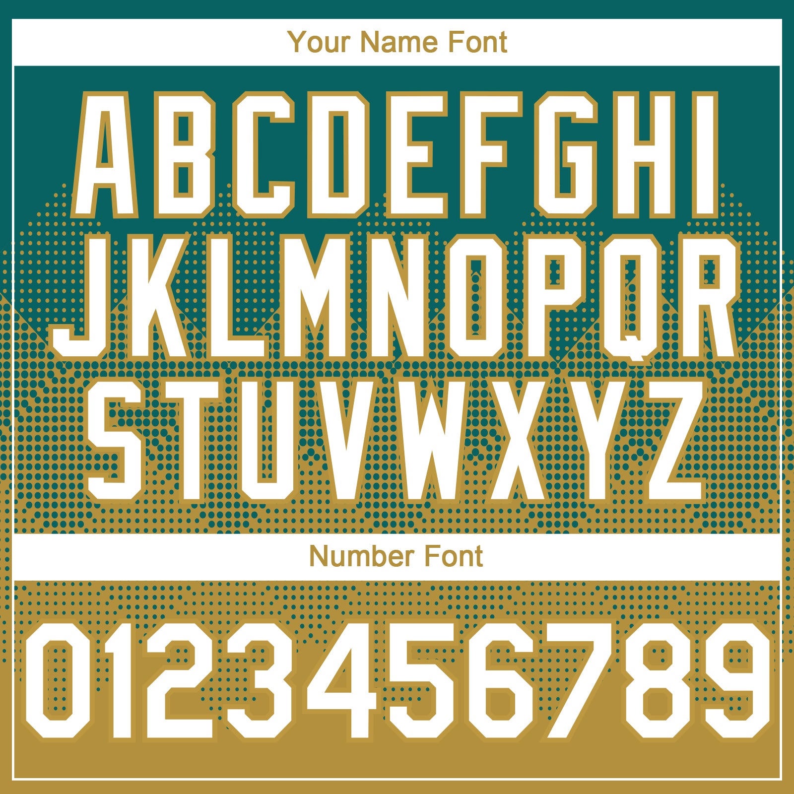 Custom Teal White-Old Gold 3D Gradient Square Shape Authentic Baseball Jersey