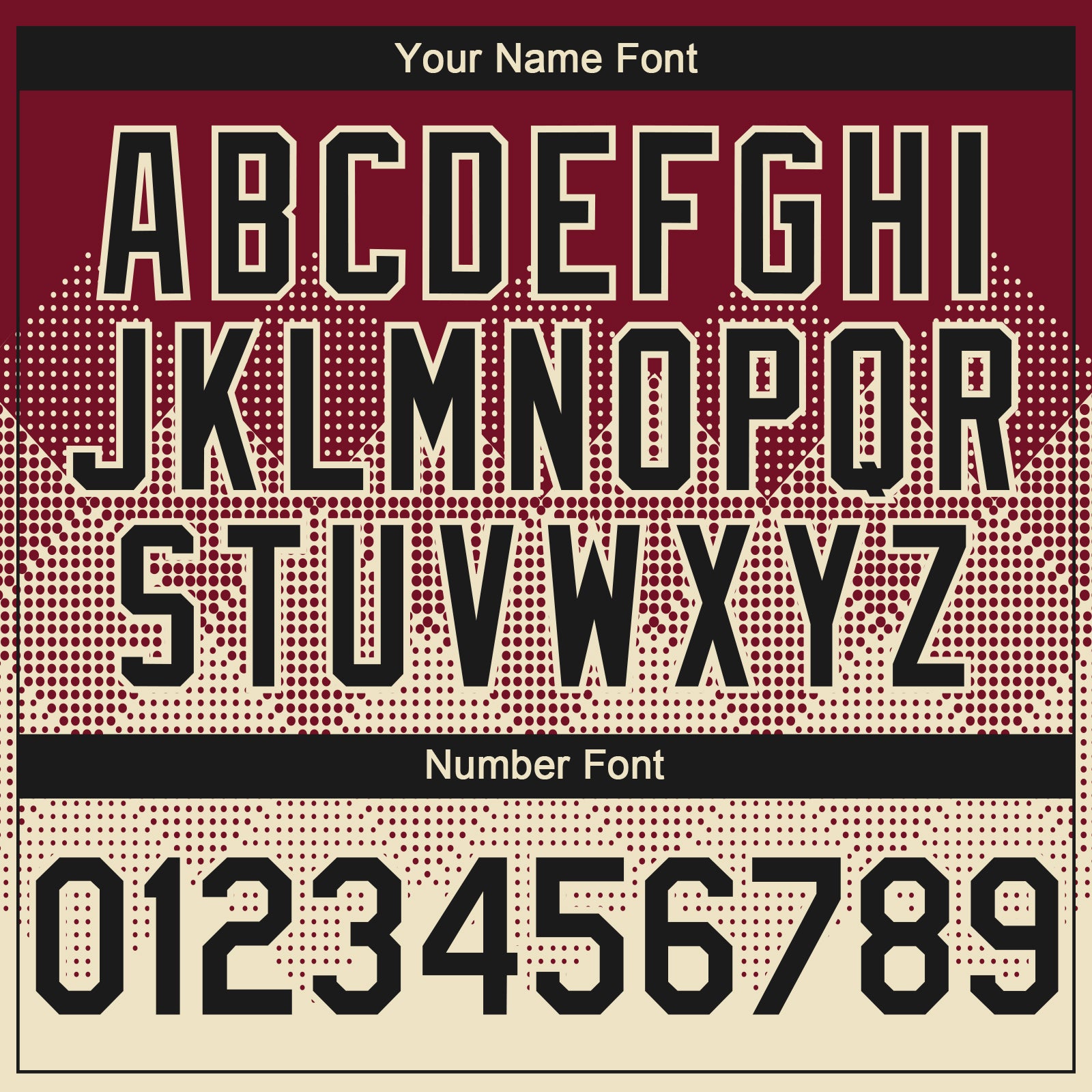 Custom Crimson Black-Cream 3D Gradient Square Shape Authentic Baseball Jersey