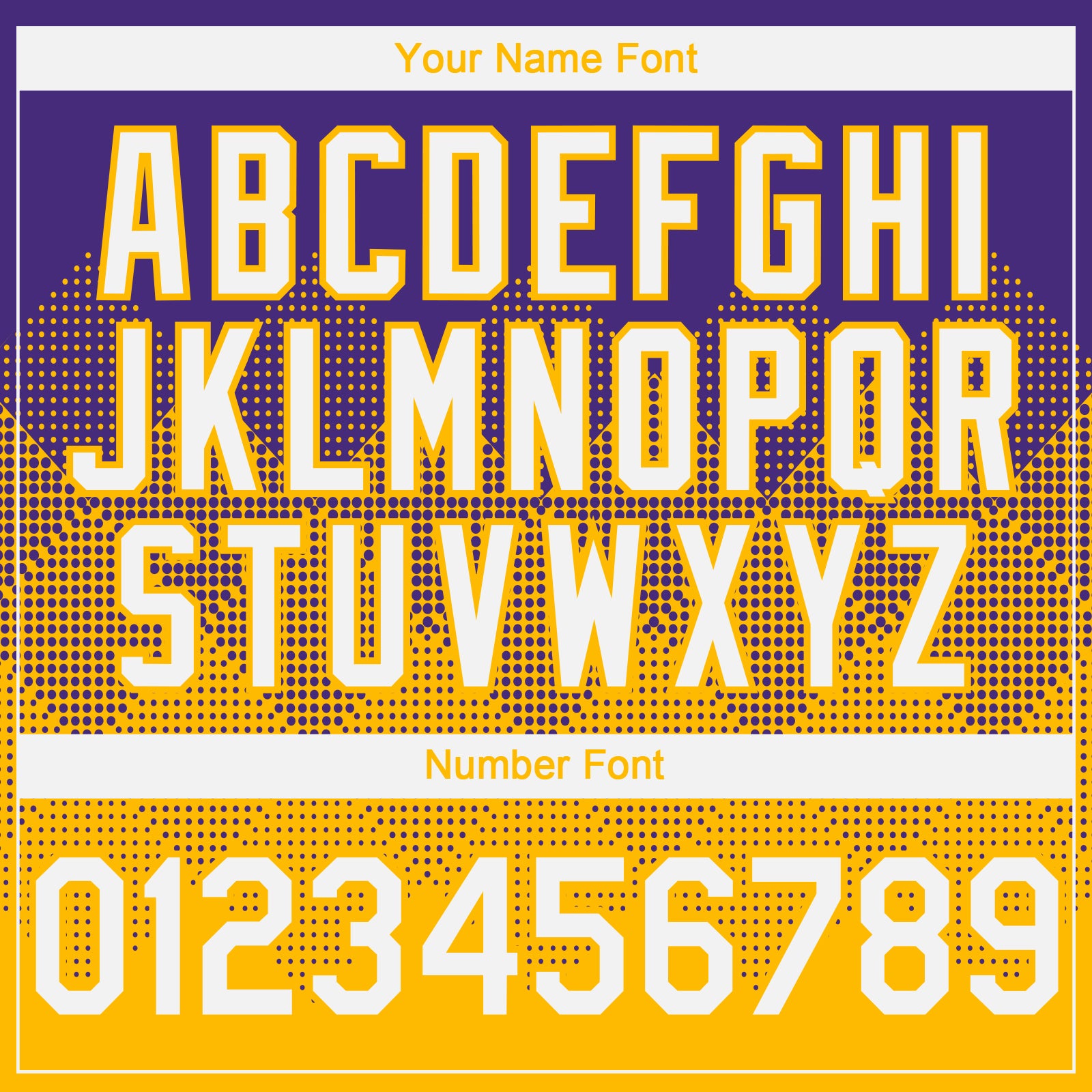 Custom Purple White-Gold 3D Gradient Square Shape Authentic Baseball Jersey